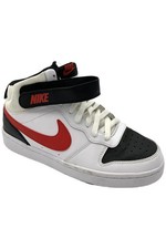 Nike Kid Boy's Court Borough Mid 2 Sneaker Red/Black/White