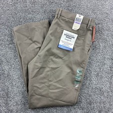 NWT Dockers Signature Khaki Pants Mens 38x32 Beige Classic Fit Flat Front Work