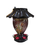 Solar Hummingbird Feeder for Outdoors Hanging with Color Changing