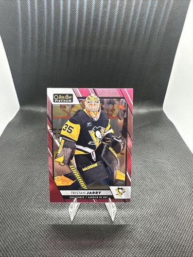 Tristan Jarry 2023-24 O-Pee-Chee OPC Platinum Matte Pink #17
