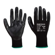 A320 Nitrile Foam Work Gloves Dexti-Grip Gloves Black, Large