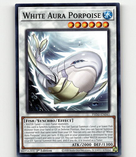 Yugioh White Aura Whale _ Dolphin + Bihamut + Monoceros + Porpoise - Set