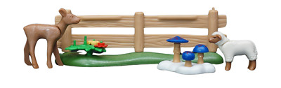 Playmobil Zaun Kitz Lamm Pilze Blau Nr. 22715