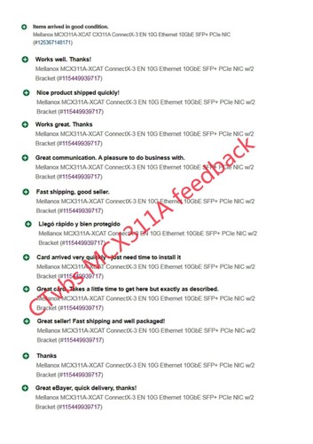 CX311A Mellanox ConnectX-3 MCX311A-XCAT EN 10G Ethernet 10GbE SFP+ PCIe Netzwerkkarte - Bild 9 von 15