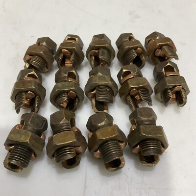 THOMAS & BETTS 2H DB 6-3STR 4-25 SPLIT BOLT CABLE CONNECTOR LOT OF 14 373