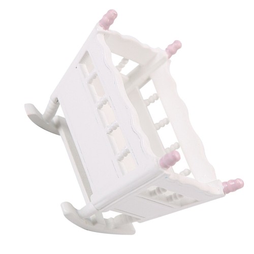 Miniature Cradle Doll House Furniture Miniature Bedroom Furniture - 第 10/12 張圖片