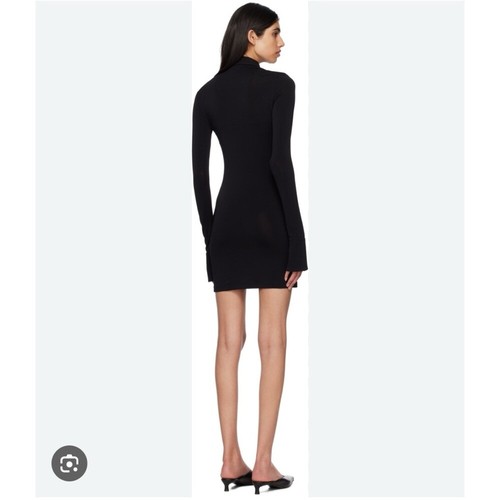Nuevo con etiquetas Vestido Camisa Mini Jersey Eterne Sloane Manga Larga en Jersey Mate Crema Pequeño - Imagen 8 de 8
