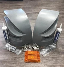 2 - Morgan Corner Cap Kit - Curbside & Roadside OEM 62664 62665 + OEM LED LIGHTS