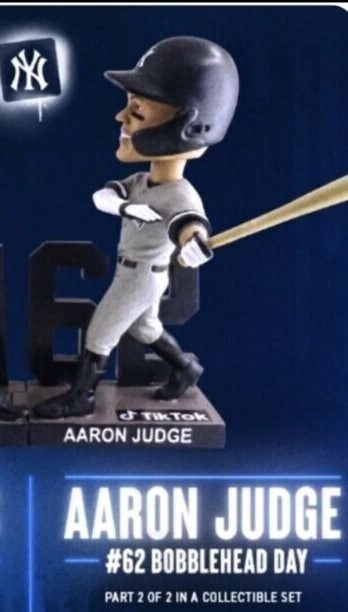 Aaron Judge 62 HRs New York Yankees Bobblehead SGA April 20