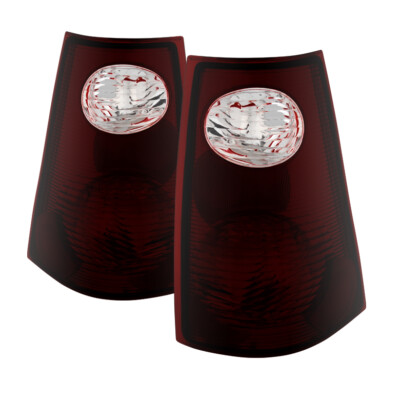 Ford 01-05 Explorer Sport Trac Red Smoke Replacement Rear Tail Lights Pair Set