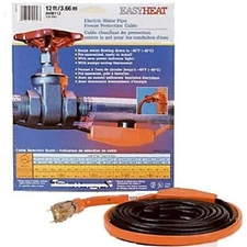 Easy Heat AHB-115 Cold Weather Valve and Pipe Heating Cable, 15-Feet,Black