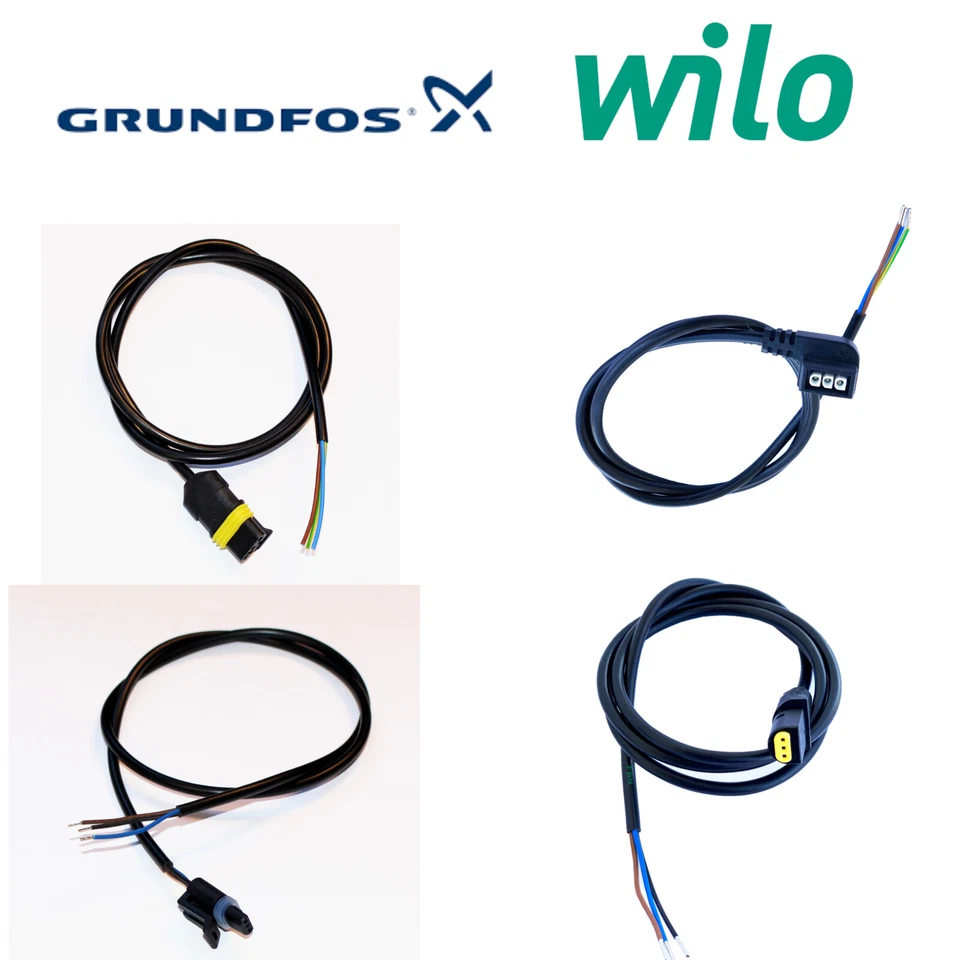 PWM oder Netzkabel Grundfos UPM3 Hocheffizienzpumpen Hybrid Flex und Solar Wilo