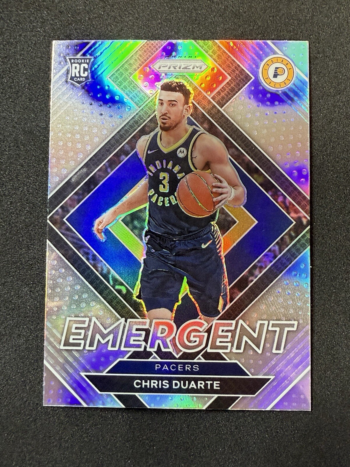 2021-22 Panini Prizm Chris Duarte Rookie Emergent Silver Prizm #14