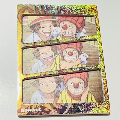 One Piece Doujin Foil Full Art Holo Super Thick Frame Card - Shanks Buggy