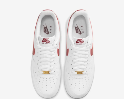 Nike Air Force 1 '07 White Team Red CZ0326-100 Men's Size | eBay