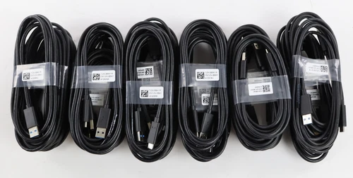 Lot 30 New OEM Dell 1.8m USB-C 3.1 Type-C Male to Type-A Male USB-A Cable 7J2VJ
