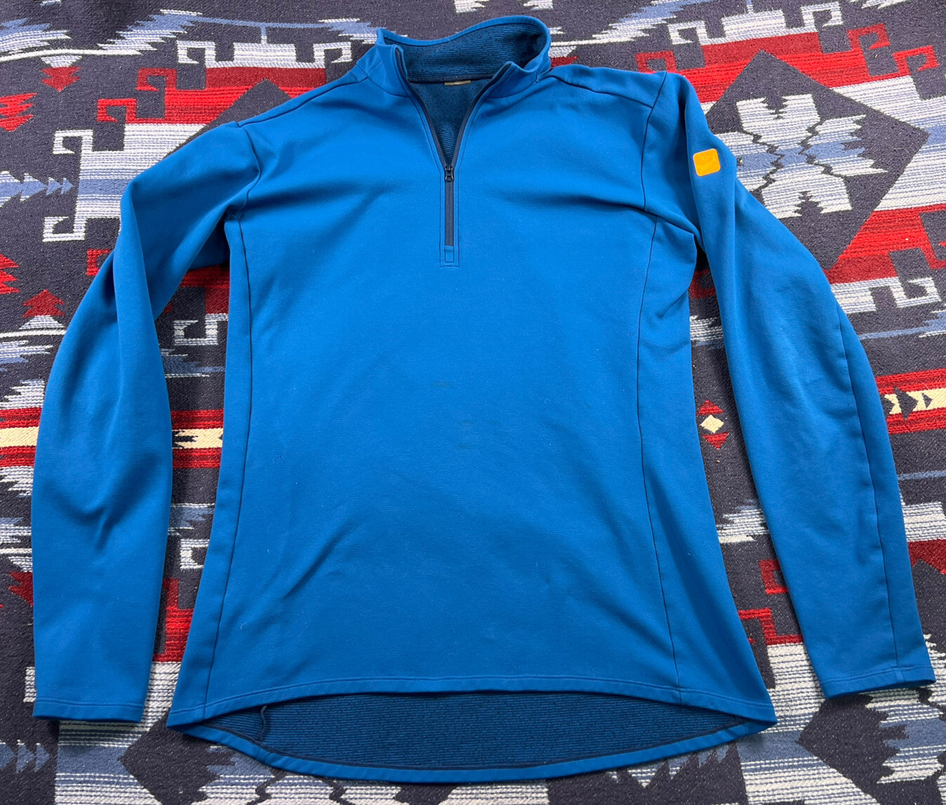 Arc'teryx Maglione Pullover Mezza Zip in Pile Teal Polartec Donna Felpa M L