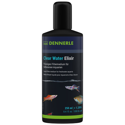 DENNERLE Clear Water Elixier Reinigung Verbesserung Aquarienwasser 250ml