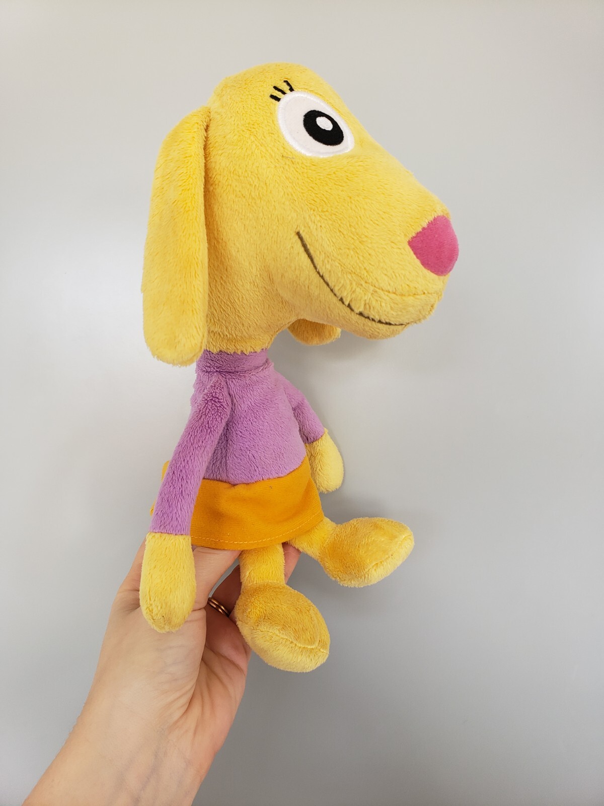 Baby Genius LOLA Soft Plush Toy by Manhattan Toy Co Yellow Dog 11 cloth