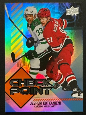 2024-25 UD Series 1 Jesperi Kotkaniemi Check Point #CP-2 Carolina Hurricanes