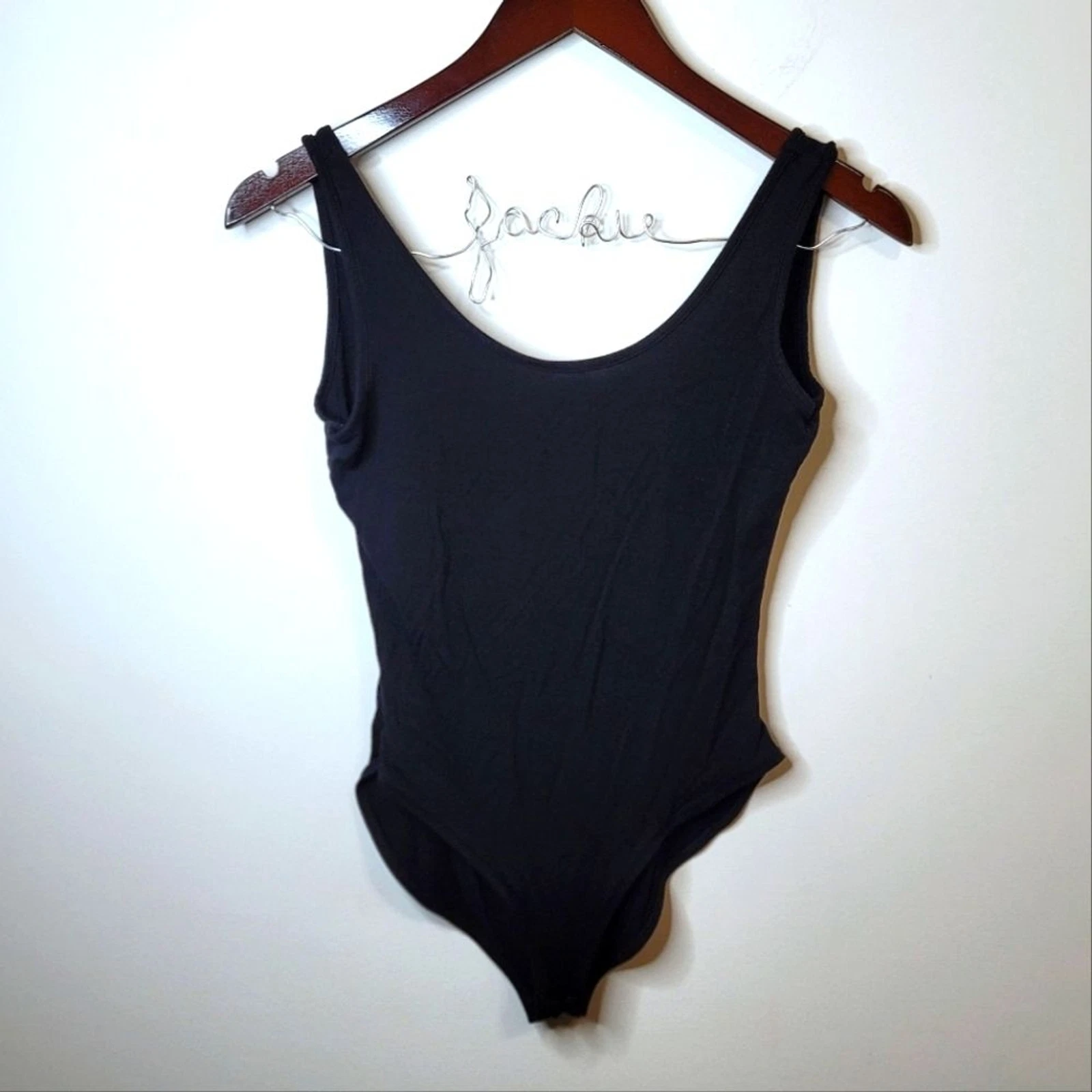 Asos Petite Black Sleeveless Bodysuit Size 4