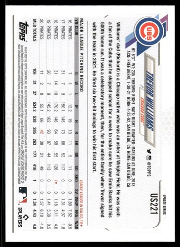 2021 Topps Update Series Baseball Complete Your Set (US166-US330) - Picture 111 of 333