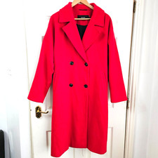 Women’s Vero Moda Red Mid Length Coat – Size Xl Uk 18-20 Overcoat