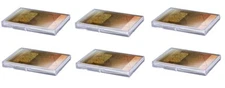 (Pack of 6) Ultra Pro 15-Card Hinged Plastic Boxes Holders For Trading Cards