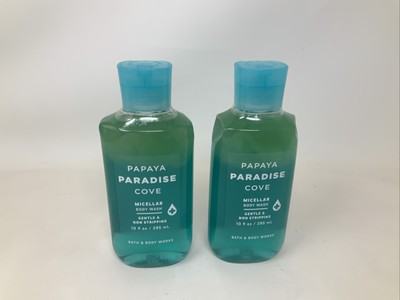 Bath & Body Works Papaya Paradise Cove Micellar Body Wash 2 Pack 