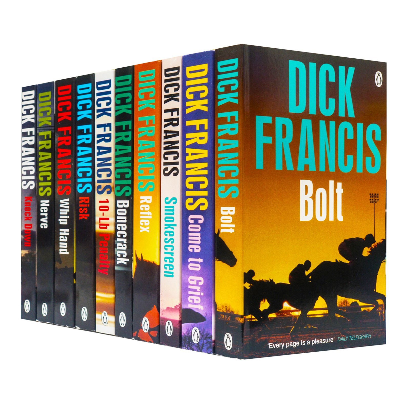 Dick Francis Thriller Collection 10 Books Set Bolt Risk Reflex Nerve Whiphand