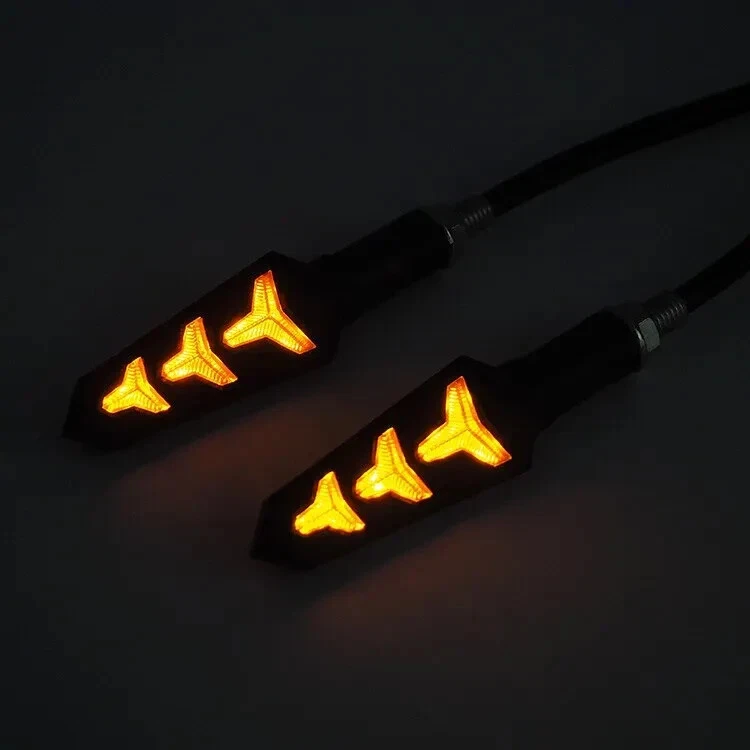 2 Clignotants LED Moto Universels 12V Étanches IP68 Pour Feux Arrière Avant - Photo 2/4