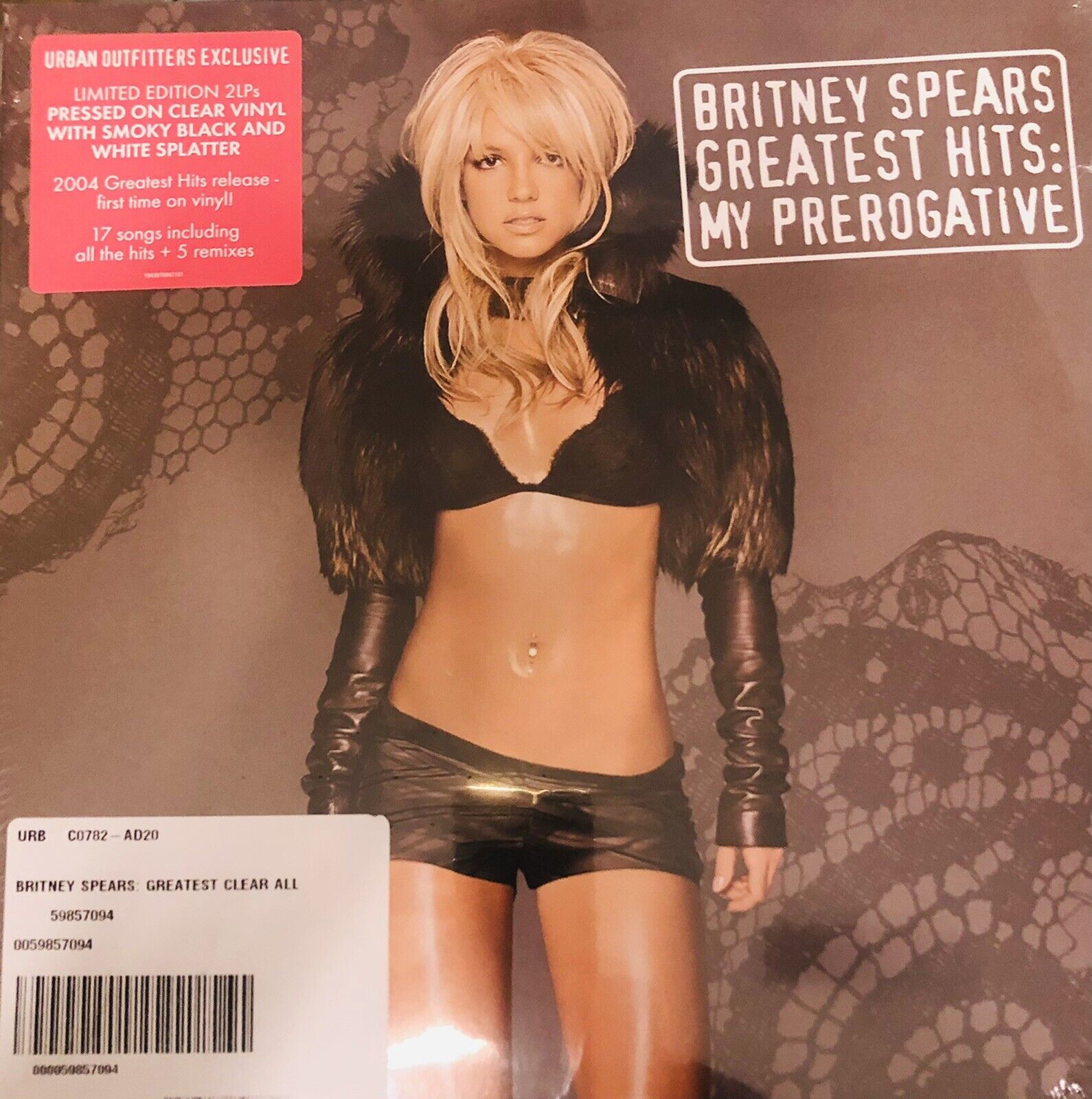 Britney Spears Greatest Hits LP- My Prerogative URBAN OUTFITTERS EXCLUSIVE Vinyl