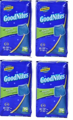 Goodnites Boxers Style Sleep Shorts for Boys Fits 60 to 110 Lbs 4 Packs of  11 36000219029 | eBay
