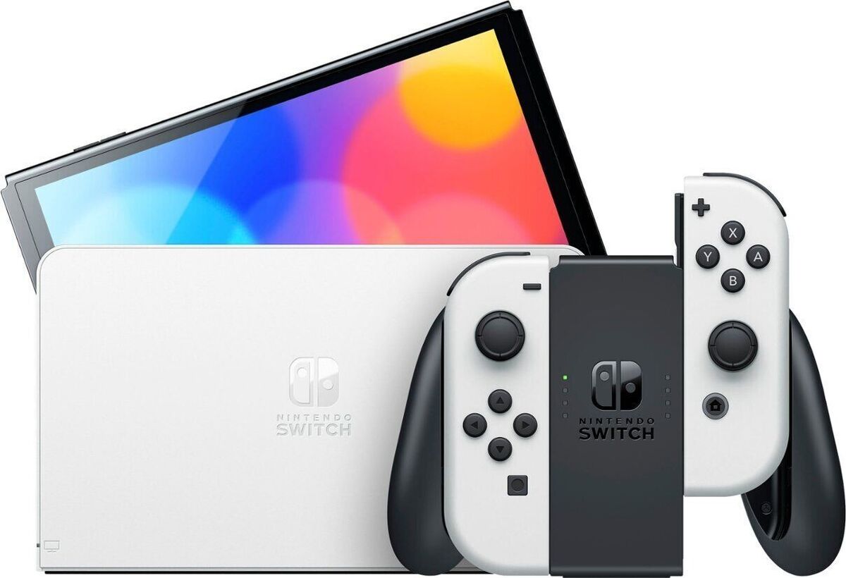 NEW Nintendo Switch OLED 64GB White Console + 16GB SD - Free NEW Nintendo Switch OLED 64GB White Console + 16GB SD - Free