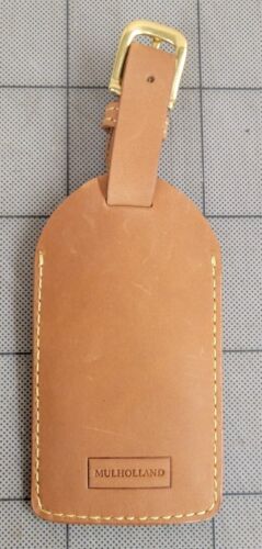 Mulholland Brothers Leather Luggage Tag