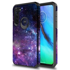 Funda de silicona colorida para Moto G Stylus 2020/Moto G Pro híbrida gráfica de moda