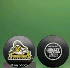 KINGSTON FRONTENACS OFFICIAL OHL HOCKEY PUCK VEGUM MFG. MADE IN SLOVAKIA VINTAGE