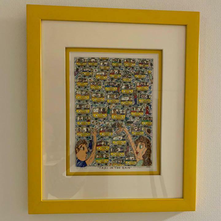 james rizzi TAXI IN THE RAIN (1993) | eBay
