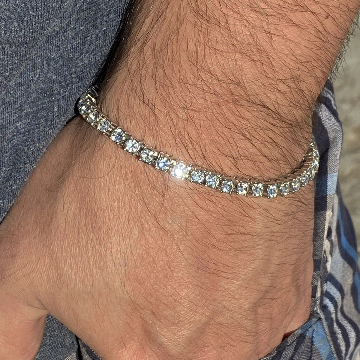 Cubic Zirconia Tennis Bracelet | CZ Tennis Bracelet | Crystal Tennis  Bracelet – Hollywood Sensation®