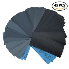80-3000 Assortment Grit Wet Dry Sandpaper 9x3.6'' for Automotive Sanding Polish