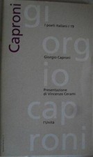 Giorgio Caproni [Paperback] Vincenzo Cerami