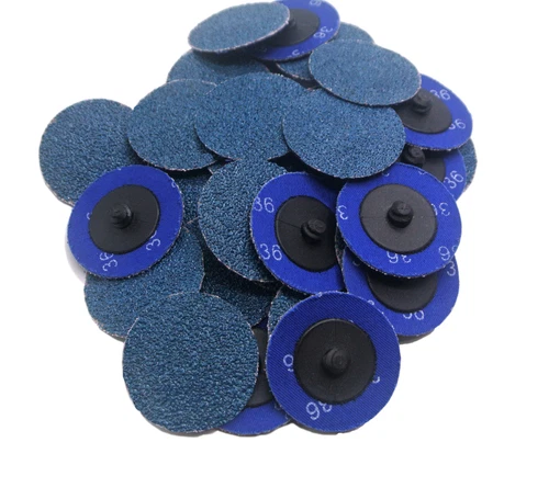 50PCS 2 inch 80 Grit Zirconia Roll Lock Die Grinder Quick Change Sanding Discs - Picture 1 of 7