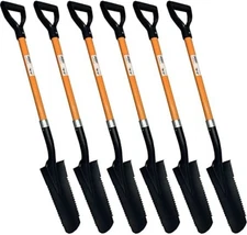 48" Drain Spade 16" Metal Blade With Sharp Teeth And D Handle Grip 6 PK