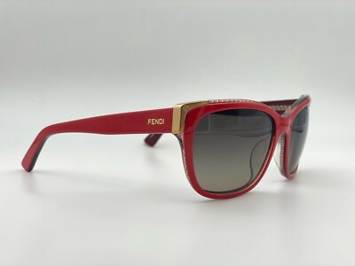 New Authentic Red Women's Fendi FS5212 Sunglasses