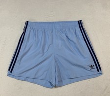 Adidas Men's Originals 3 Stripes Clear Sky Blue XL Sprinter Shorts NWT MSRP 45