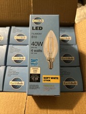 Bombilla Candelabro LED Filamento Tierra B10 4W Vatios 330 Lúmenes Blanco Suave 2700K