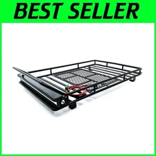 Versatile Luggage Carrier with LED Lights for 1/10 RC Crawlers - Easy Install