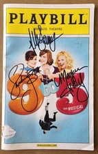 9 to 5 The Musical Signed Playbill Allison Janney Megan Hilty & Stephanie Block