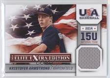 2014 Elite Extra Edition USA Baseball 15U Game Jerseys Kristofer Armstrong 0f8