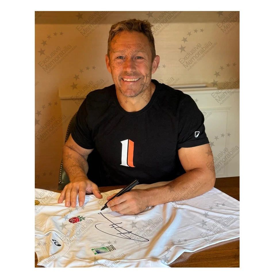 Футболка регби Англии с автографом Джонни Уилкинсона памятная чемпионская '03 - Изображение 2 из 4